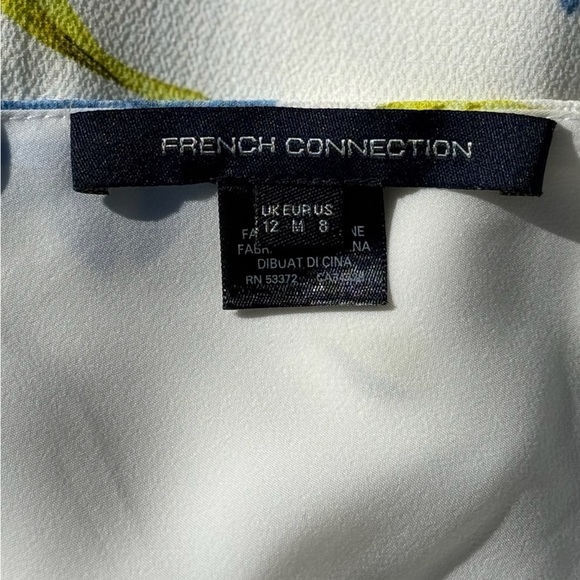 French Connection "Eme" faux wrap dress with flutter sleeves - size 8 - Picture 2 of 4